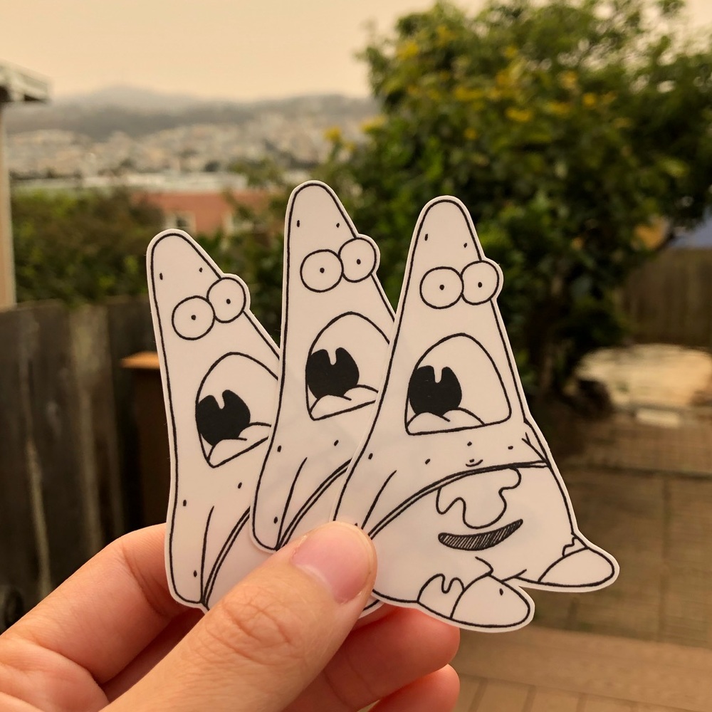 surprised patrick sticker